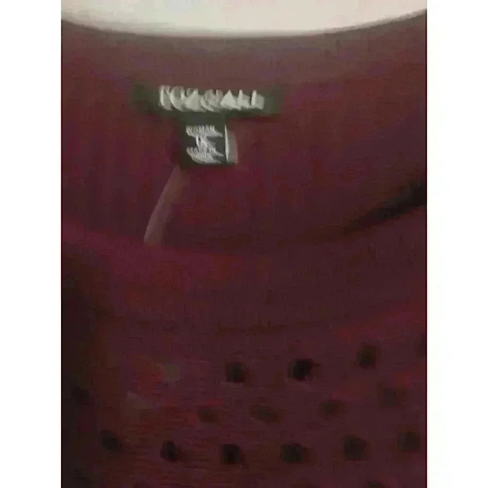 Roz And Ali 1X Sweater Dress maroon - Picture 4 of 5